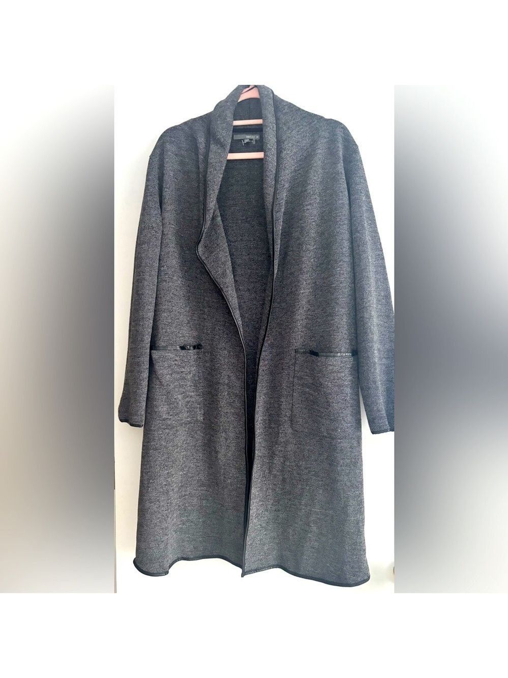 NWOT Matty Long Tweed Duster Jacket Cardigan - Size Medium - Picture 2 of 4